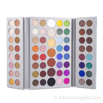 71 couleurs palette de fards à paupières de maquillage pigmentaire personnalisé